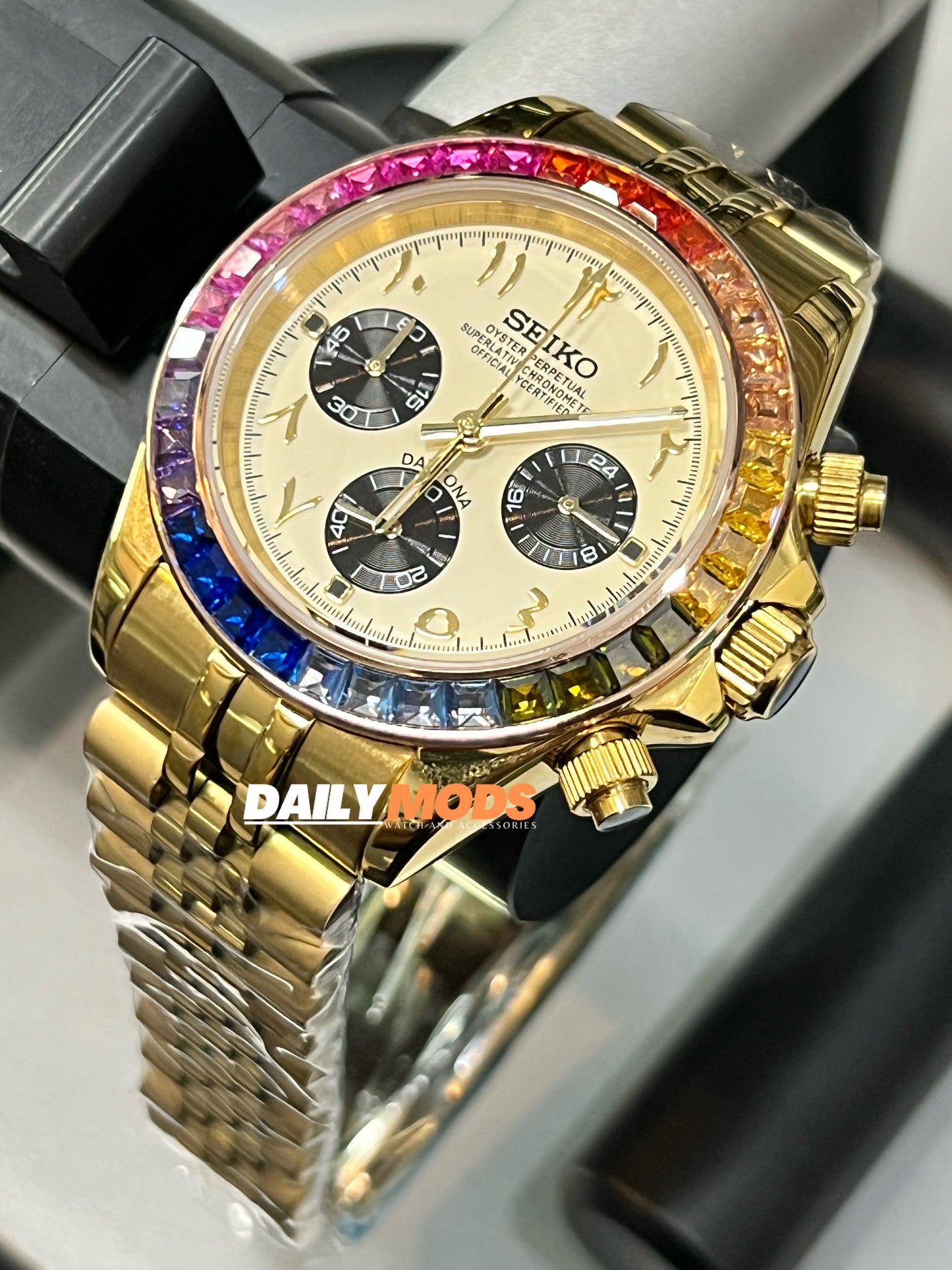 Gold Daytona Arabic Rainbow